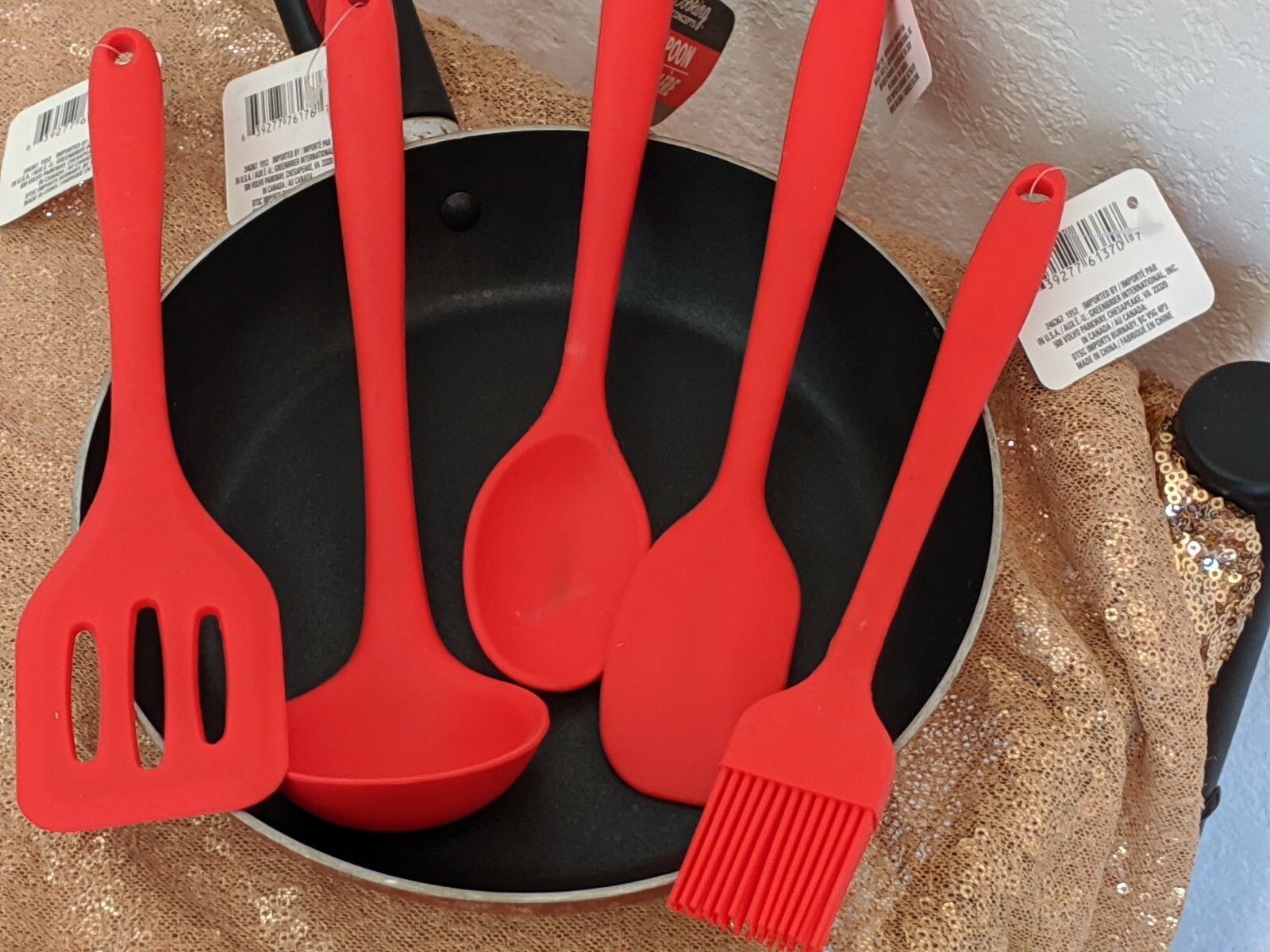 Vonshef 5pc Red Cooking Utensil Set Heat Resistant Silicone Kitchen Accessories For Sale Ebay