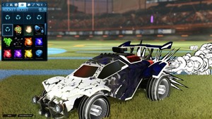 Rocket Liga Camaleón Calcomanía Y Blanco Toon Sketch