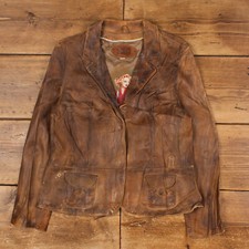 Vintage Wilsons Leather Jacket Xl Blazer Western Brown Womens Snap