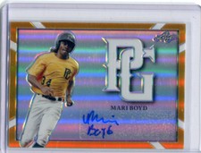 2021 Leaf Perfect Game Autographs Gold Rainbow Proof Emaarion Mari Boyd Auto 1/1