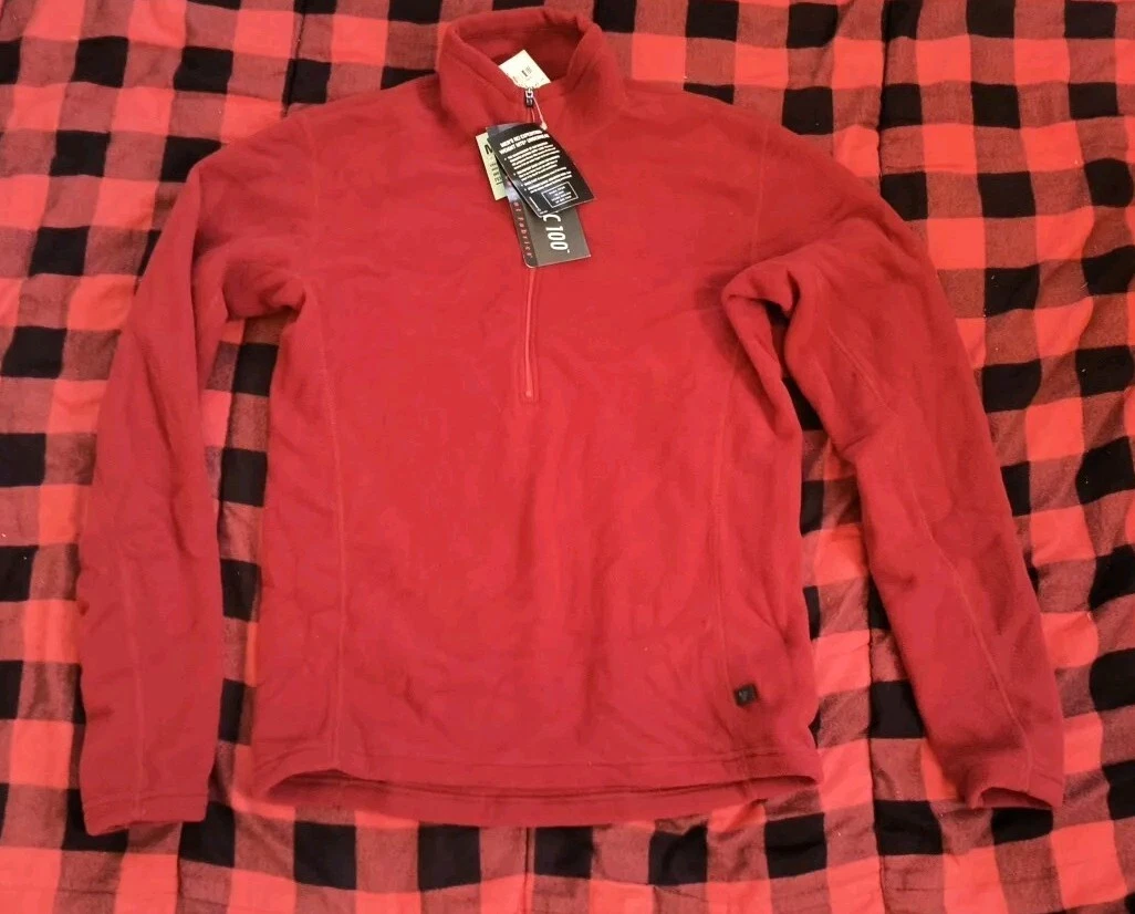 REI polartec 100 base layer Mens Small NWT Mts Performance Underwear Cavern Red