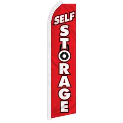 Self Storage (Lock) Swooper Flutter Feather Advertising Storage Banner Flag