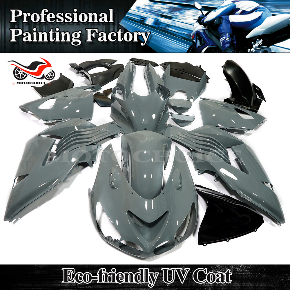 Grey Painted Fairing Kit for Kawasaki Ninja ZX14 ZX1400C 2006-2011