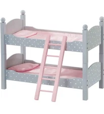 Olivia's Little World Baby Doll Bed Wooden Bunk Bed Doll Furniture TD-0095AG