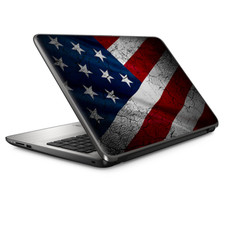 Universal Laptop Skins Wrap for 14" - American Flag distressed wave
