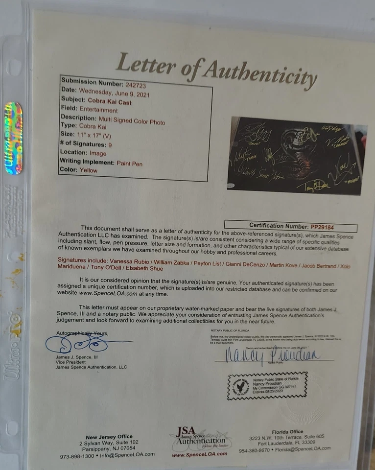 Peça fundida assinada Cobra Kai - Imagem 2 de 2