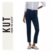 Kut From The Kloth Reese Fab Ab Ankle Straight Leg Jeans Size 6 x 28 Stretch