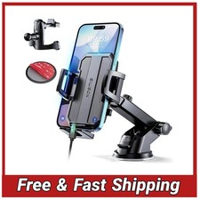 3-in-1 Car Phone Holder Mount Dashboard Vent Windshield for iPhone Android