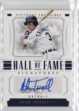 2018 National Treasures Hall of Fame Signatures Gold /10 Alan Trammell Auto hn4