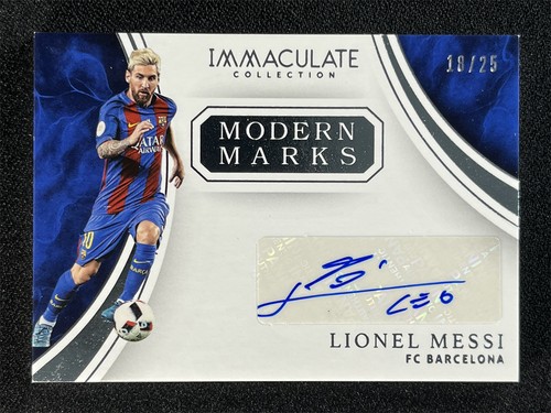2017 Panini Immaculate Collection Lionel Messi #MM-LM Modern Marks Auto /25
