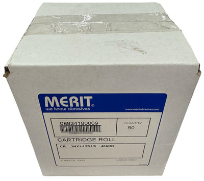 Merit 3/4'' x 1-1/2'' x 1/8'' Cartridge Roll AO Straight Half Glued Pencils 100pk