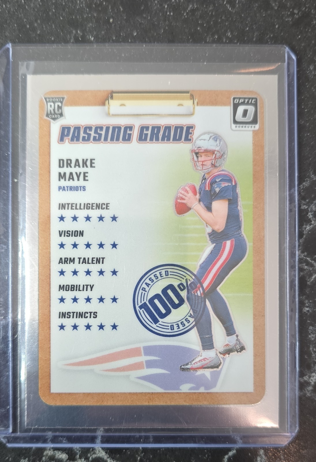 2024 Panini Donruss Optic - Passing Grade Drake Maye #4 (RC)