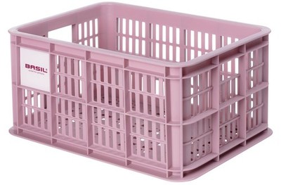 Recycelter Fahrradkasten Basil Crate S 17.5 Liter 29 x 39 x 20 cm - Blossom
