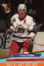 1992-93 Ultra #247 Thomas Steen Winnipeg Jets Hockey