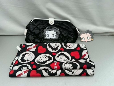 Offizielles Betty Boop Geschenkset: Gesteppte Kosmetiktasche & passender Schal - Neu mit Etikett 2011