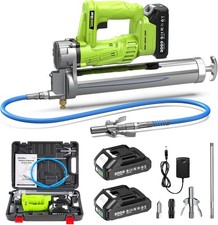 Electric Grease Gun with Quick-Release Coupler, Battery Powered Grease Gun Kit w