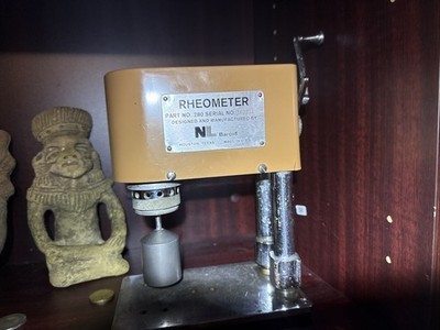 RHEOMETER VISCOSITY NL BAROID MODEL 280 HAND-POWERED MADE IN USA FANN ...
