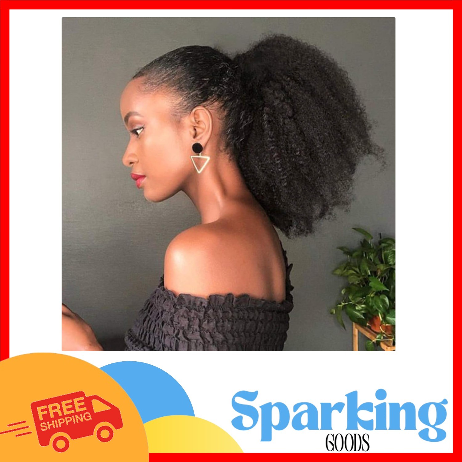 10A Brazilian Virgin Human Hair Afro Kinky Curly Clip-in 