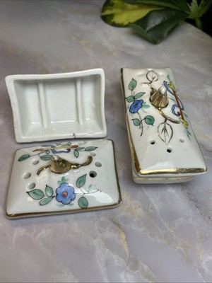 Vintage, Pair Of Miniature Trinket Boxes, Unmarked, Look Handmade.