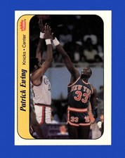 1986-87 Fleer Sticker Set-Break #  6 Patrick Ewing EX-EXMINT *GMCARDS*
