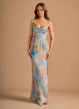Azazie Women's Aimee Watercolor Maxi Gown - No Import Fees