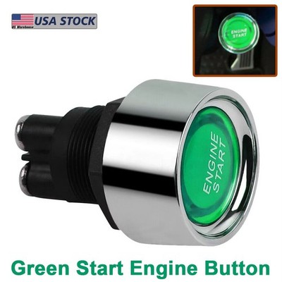 Car Illuminated Engine Start Switch Push Button Starter Ignition On Off Switches