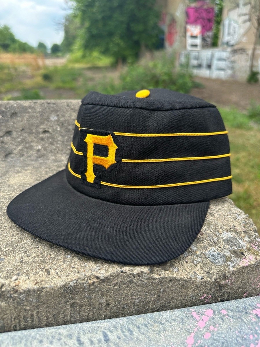 ピッツバーグパイレーツ　pillbox cap イエロー　デッドストック Vtg New Era Pittsburgh Pirates Pillbox Hat Yellow On Field Cap