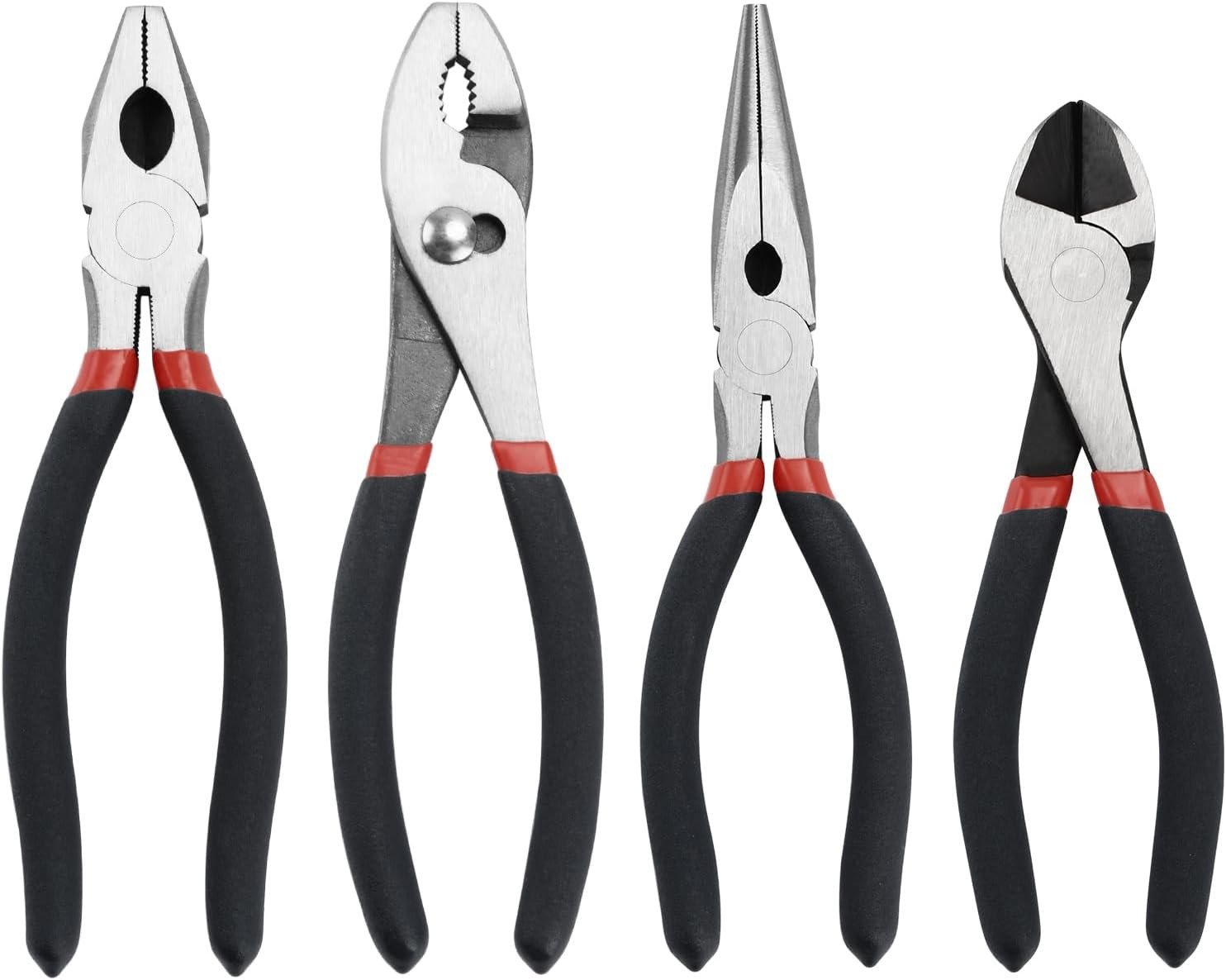 4-Pack Professional Precision Pliers Set for DIY & Crafts