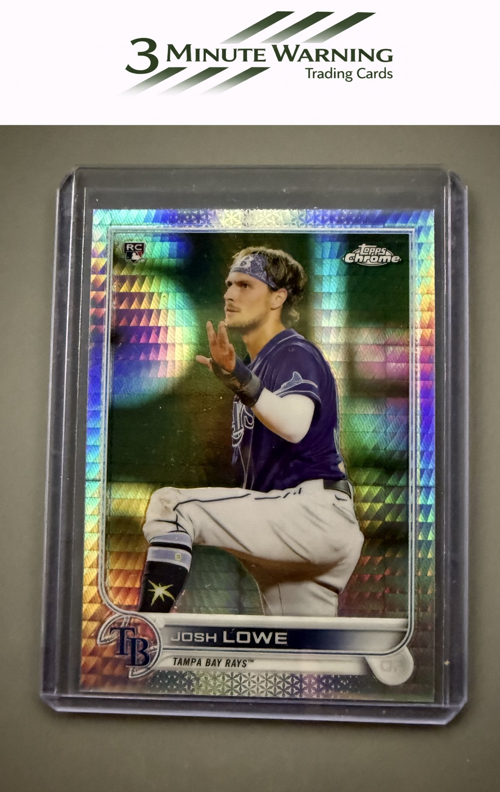 2022 Topps Chrome Sonic #83 Josh Lowe Prism Refractor
