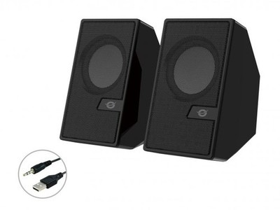 CASSE BJORN02B 2.0 6W 3.5MM/USB NERE