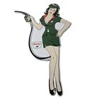 Vintage Sinclair Gasoline Sign - Filling Station Girl Gas Pump Porcelain Sign