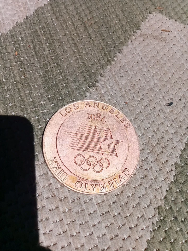 1984 Los Angeles Bronze Olympic Commemoratave Medal  - Image 2 of 3