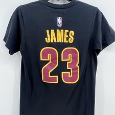 NBA Cleveland Cavaliers Adidas Tee Men's Sz S LeBron James 23 Crew Neck Black