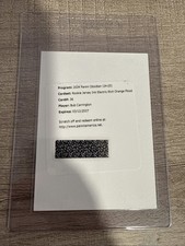 2024-25 Obsidian Electric Etch Orange Flood Rookie Jersey Ink Bub Carrington