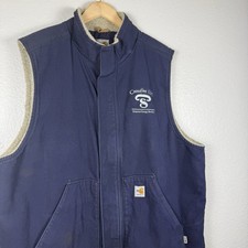 Carhartt 101029 FR Sherpa Lined Vest 2XL Tall Dark Navy CAT 4 Workwear