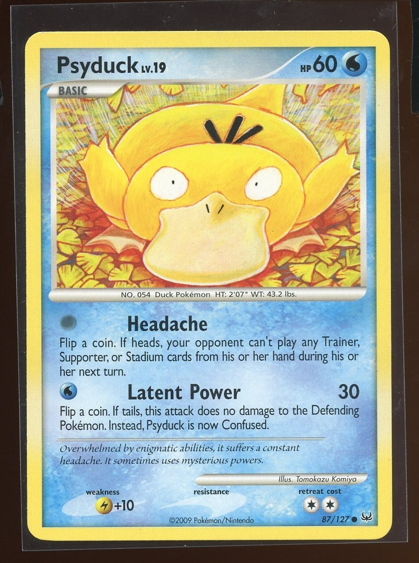 Psyduck Common 87/127 LP/Pl Platinum Base Pokemon