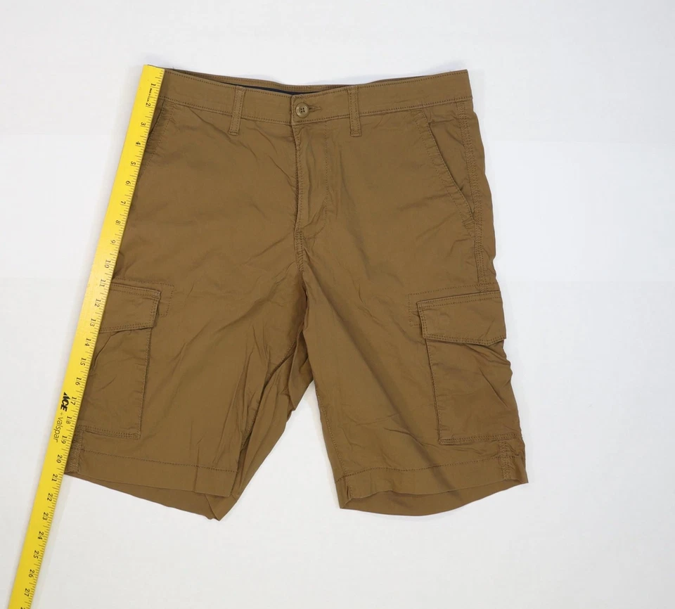 Pantalones Cortos Carga Sonoma Flexwear Para Hombre 34 Marrón Bolsillos Elastizados Ligeros Exterior Foto 2 de 4