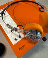 MONDO Freestyle On-Ear Headphones Transparent  Clear Color  100 Genuine