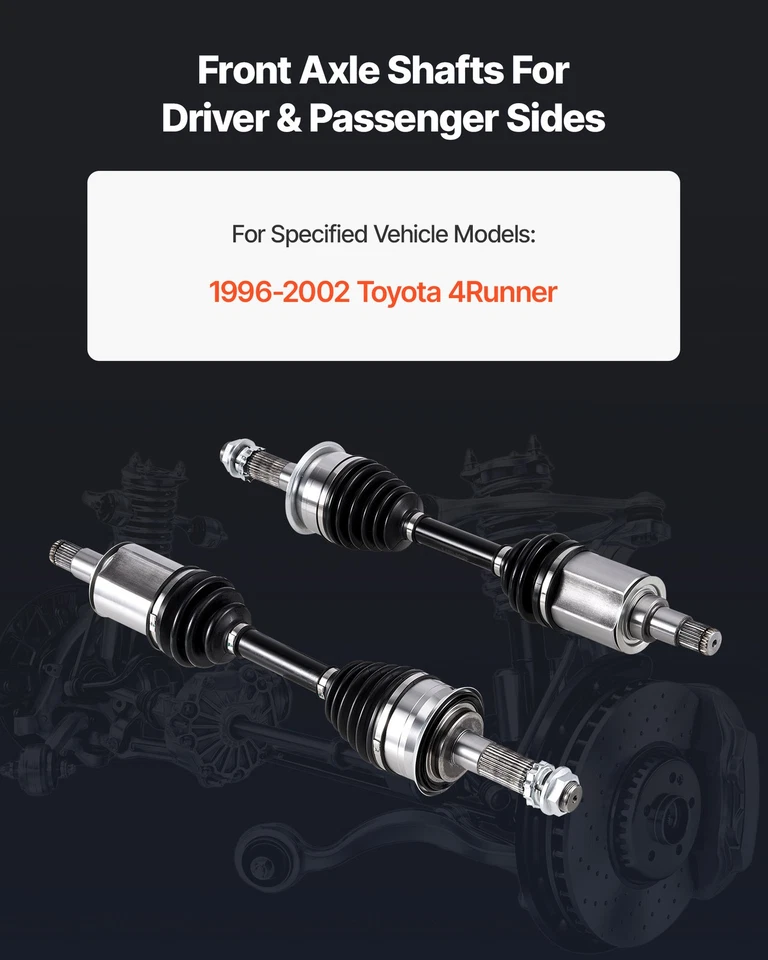 VEVOR CV Axle Shaft Assembly 2PCS Front Left & Right for 96-02 Toyota 4Runner - Imagem 2 de 4