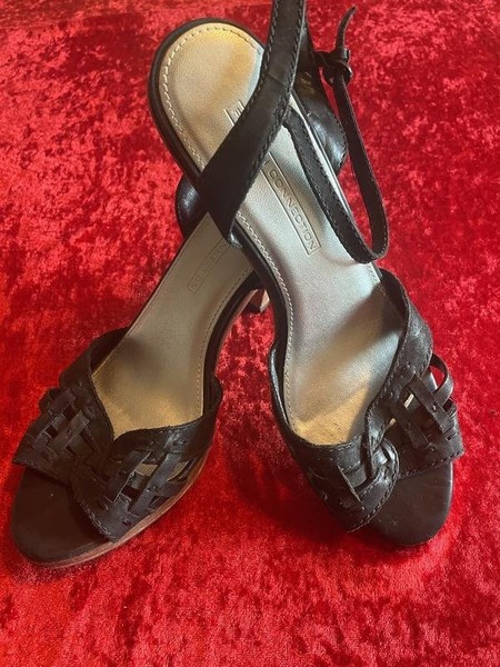 Women French Connection Heels Black Nubuck 39
