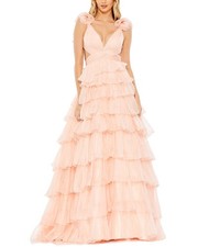 Mac Duggal Ruffled Ballgown Women's  6