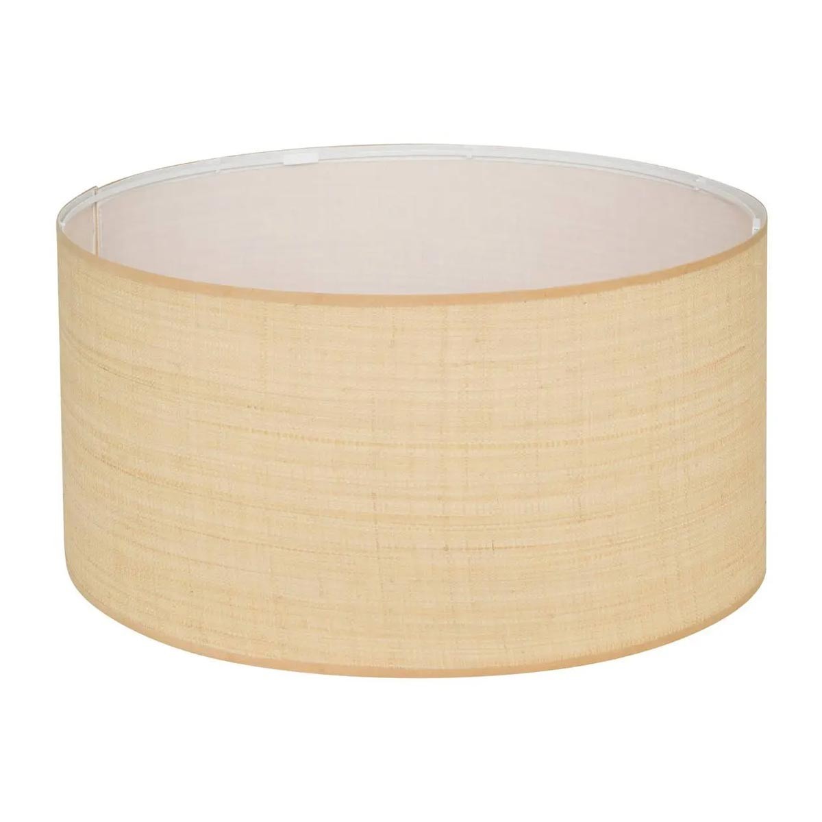 Abat-jour en raphia 50cm beige Beline suspension grand format