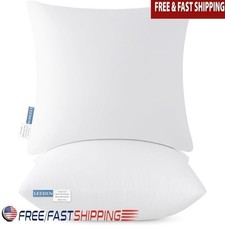 Soft Fluffy Pillow Inserts 26x26 2 Pack Comfortable Cushion Sofa Bedding New