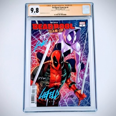 Deadpool Team-Up #5 - Rob Liefeld - Signed 2X - 163/300 - CGC SS 9.8