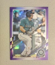 2021 Topps Chrome Purple Jarred Kelenic Rookie Baseball Card #USC20. rookie card picture