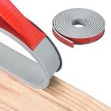 12Ft U-Shape Edge Banding Self Adhesive Edge Protector Gray 18mm / 11/16"