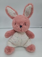 Rare Baby Gund Plush Snuggly Bunny Quilted Body 9" Sherbert Confetti Lovey Soft