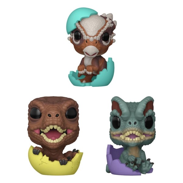 Gw288A Jurassic World Pocket Pop! Egg Vinyl Figuren 2 Cm Display (16) Neu & Ovp-image