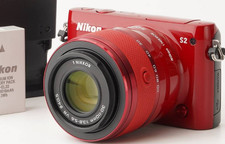 Nikon 1 S2 fotocamera mirrorless rossa 30-110 mm f/3.8-5.6 obiettivo VR kit...