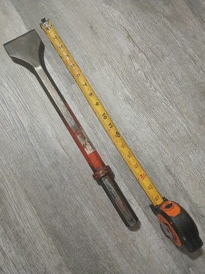 Vtg Brunner & Lay Pavement Chisel 14''×3''×7/8'' & Shank Is 4-1/4''×7/8'' OAL Is 18''L
